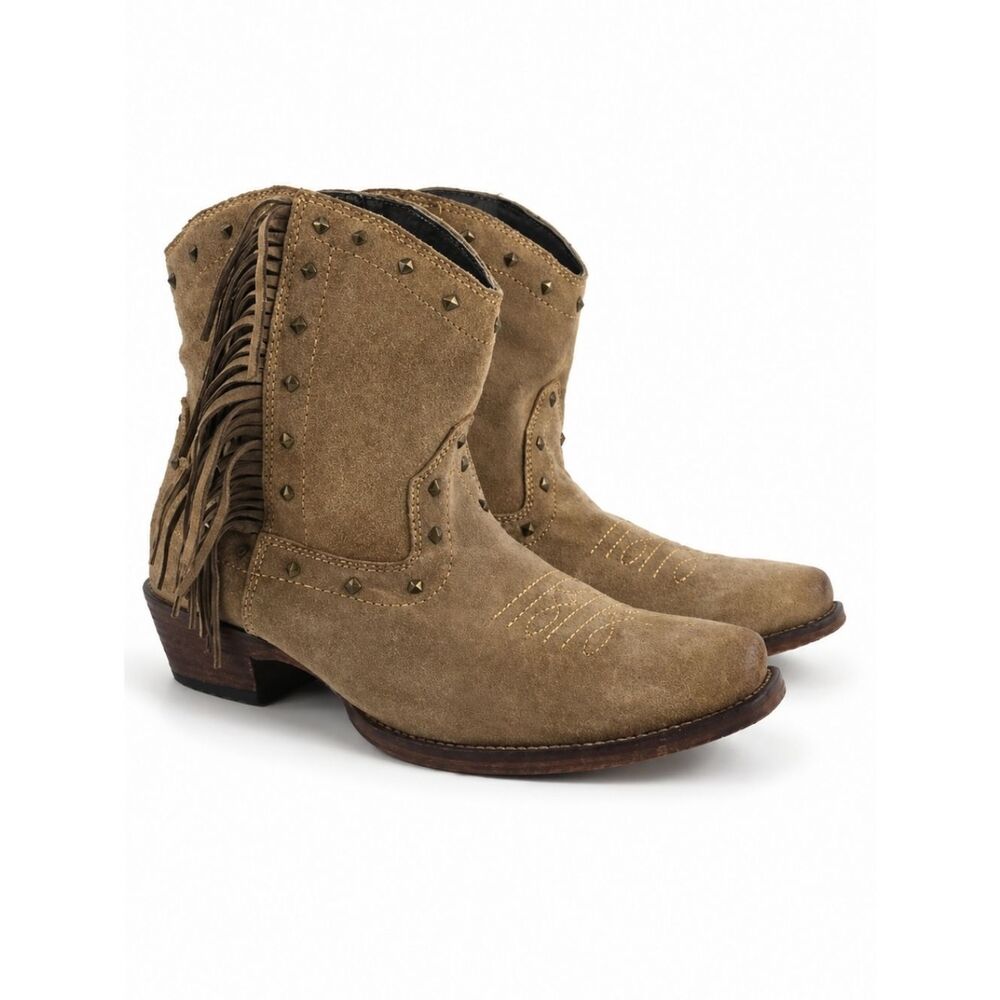 Roper Ladies' Short Fringe Suede Women's Boots Size 9